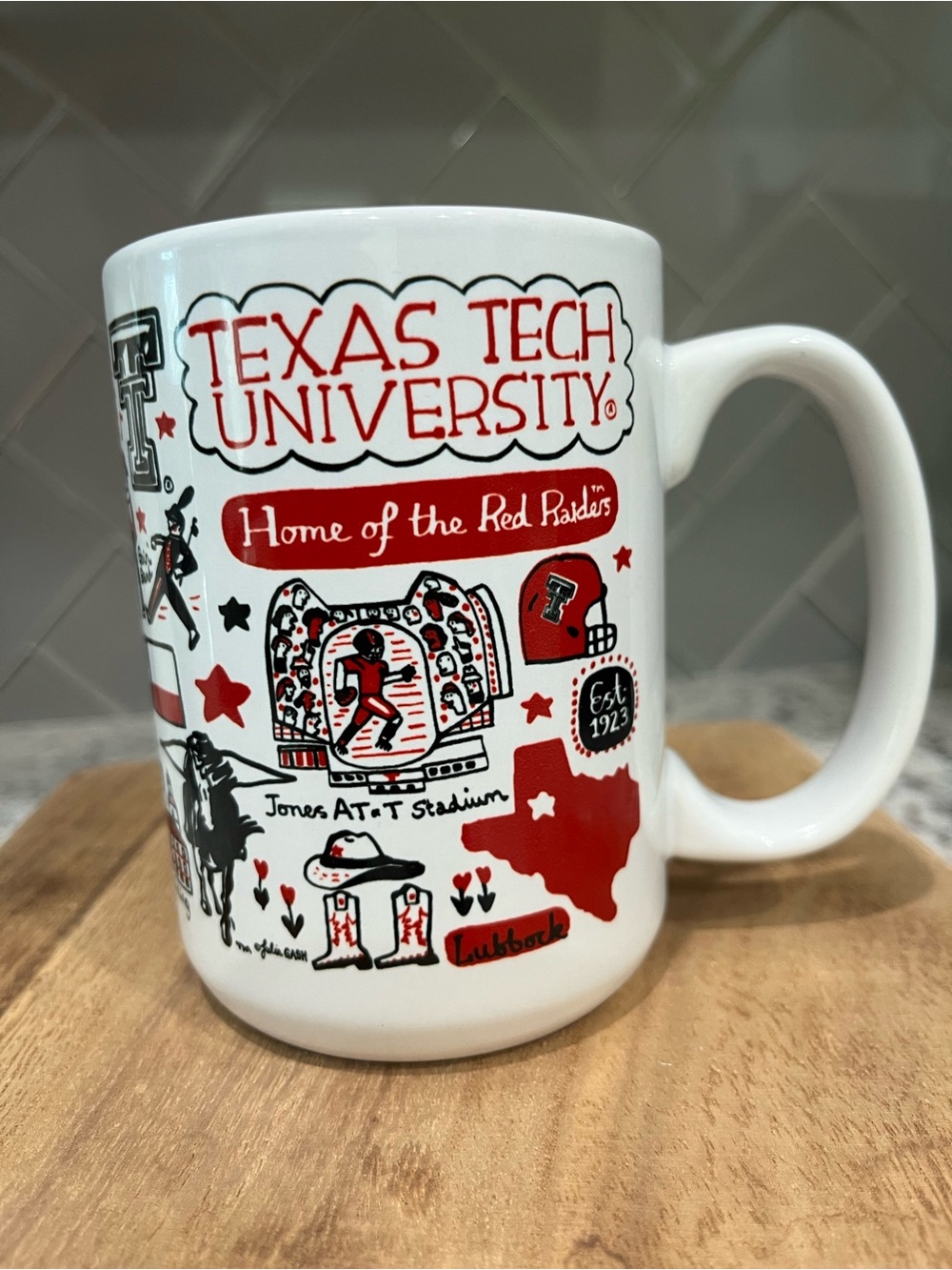 NWT Texas Tech University Julia Gash 15 oz. Mug Wreck Em Raiders
